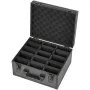 VEVOR Graded Card Case 3 Row 180 PSA Slab Storage Box with Mechanical Lock, Baseball Sports Trading Cards Holder Collector with 12 Dividers, Holds 120 SGC 100 BGS 520 Top Loaders & 999+ Loose Cards