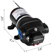 VEVOR Pompa dell'Acqua a Membrana FL-30 pompa Booster per Nebulizzazione 12V Pompa a Membrana dello Spruzzatore 10 L/min per Essere Applicata in