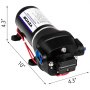 BananaB Water Pump, 12V Pressure Water Pump, Diaphragm Pump, 17L/min, High-Pressure Water Pump for Caravans, Boats, Motorhomes, Gardens