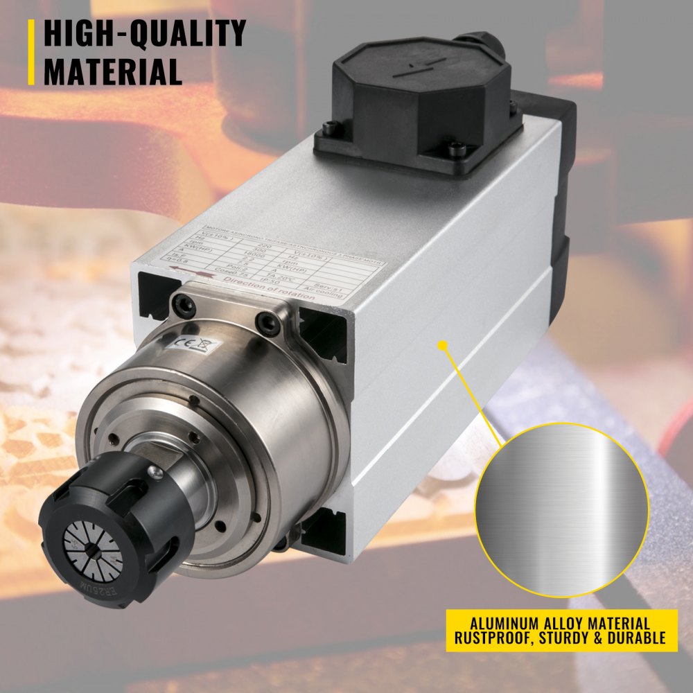 Vevor Raffreddati Ad Aria Motore Mandrino Con Vfd Inverter Kit Di Fresatura Cnc