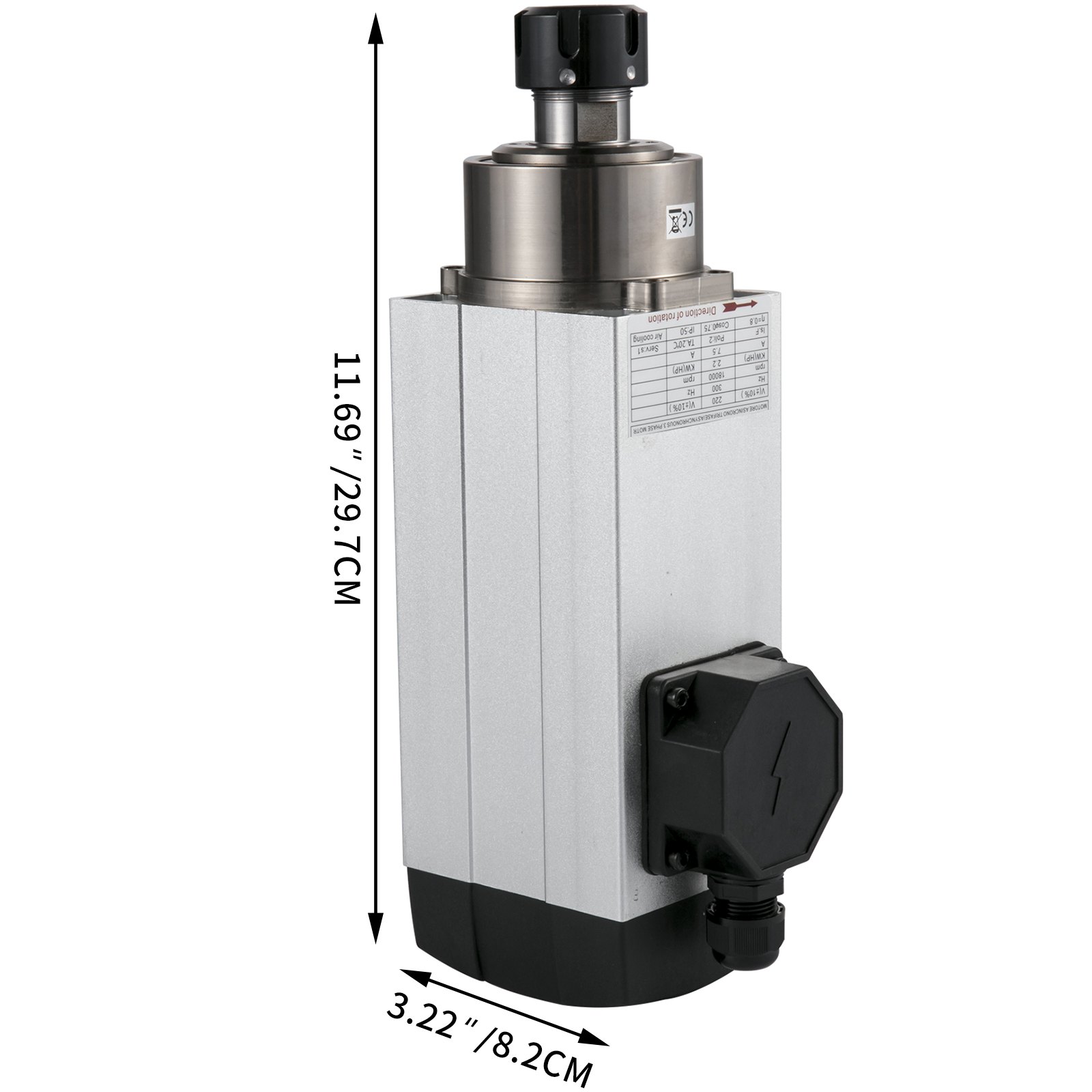 Vevor Raffreddati Ad Aria Motore Mandrino Con Vfd Inverter Kit Di Fresatura Cnc