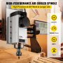 VEVOR Motore del Mandrino Raffreddato ad Aria, 2.2KW ER20 CNC Motore Mandrino per Incisione raffreddati ad Aria Motore Mandrino per Intagliare Materiali Come Legno, Pietra, ecc