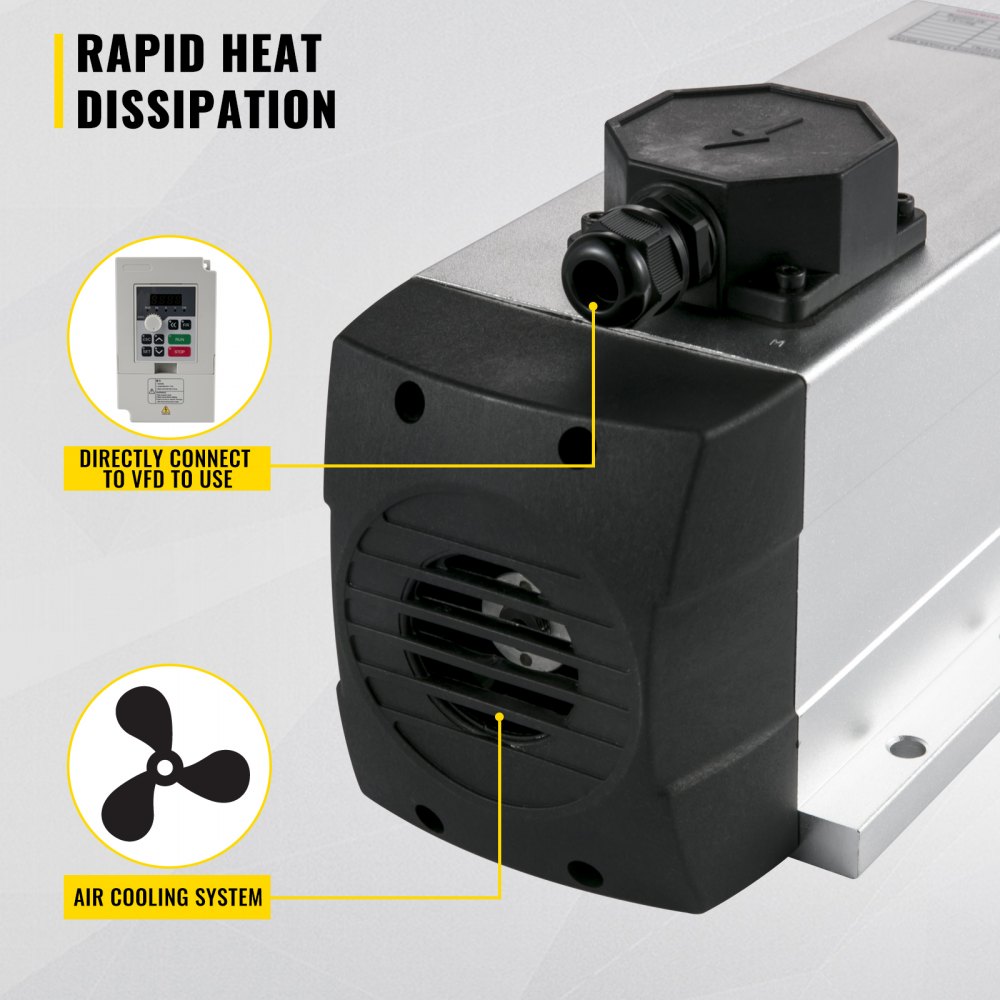 Vevor Raffreddati Ad Aria Motore Mandrino Con Vfd Inverter Kit Di Fresatura Cnc