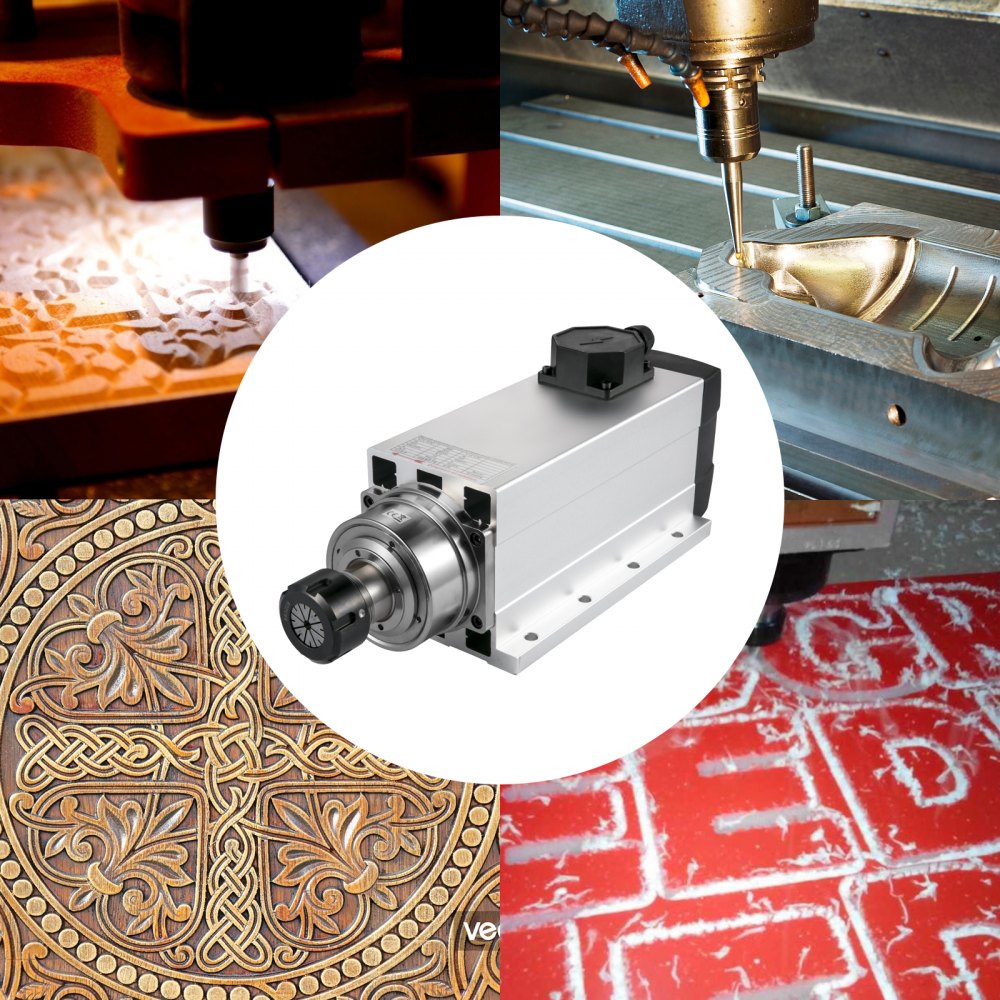 Vevor Raffreddati Ad Aria Motore Mandrino Con Vfd Inverter Kit Di Fresatura Cnc