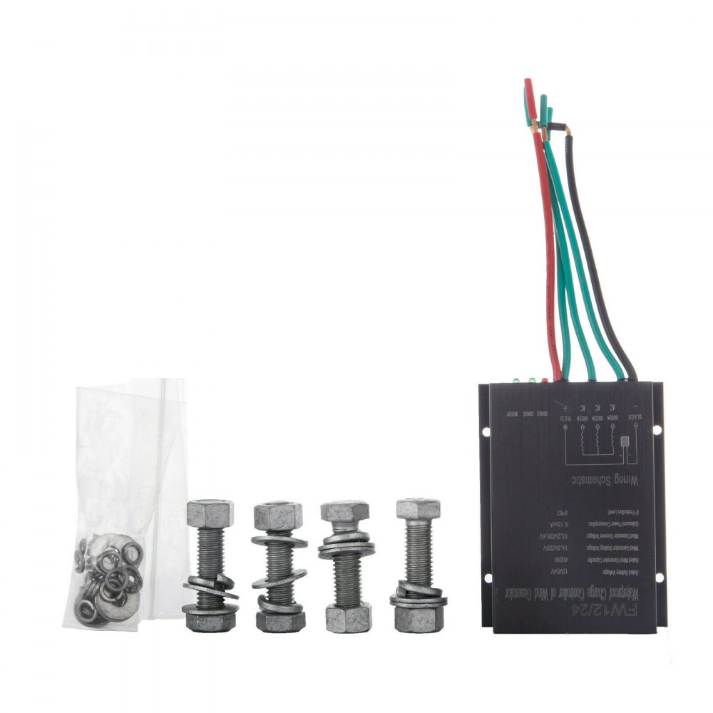 Turbina Eolica Generatori 24v 400w Con 5 Blades Elettromagnetico Rosso