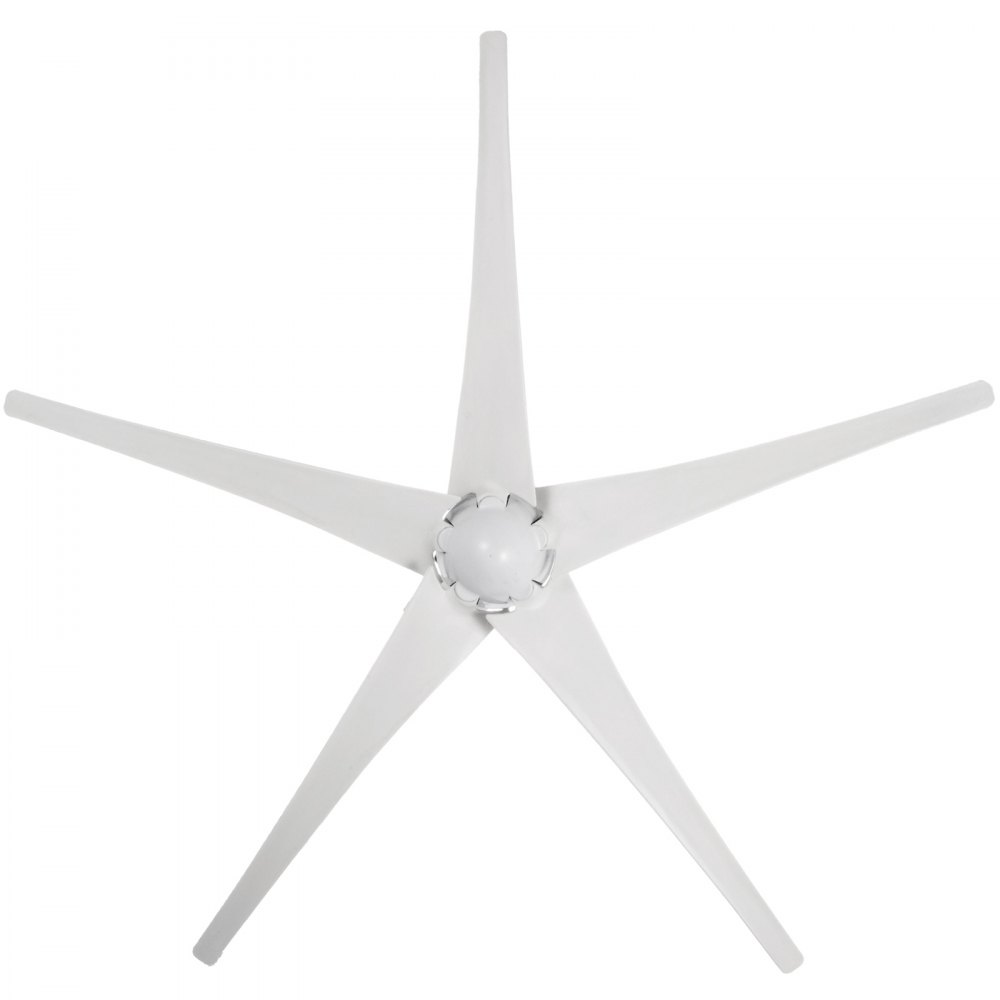 VEVOR Generatore Eolico da 500 W Generatore Eolico CC 12V 5 Pale Bassa Velocità del Vento Avvio di Luci Stradali da Giardino Turbine Eoliche con Regolatore di Carica (Lama / CC 12V)