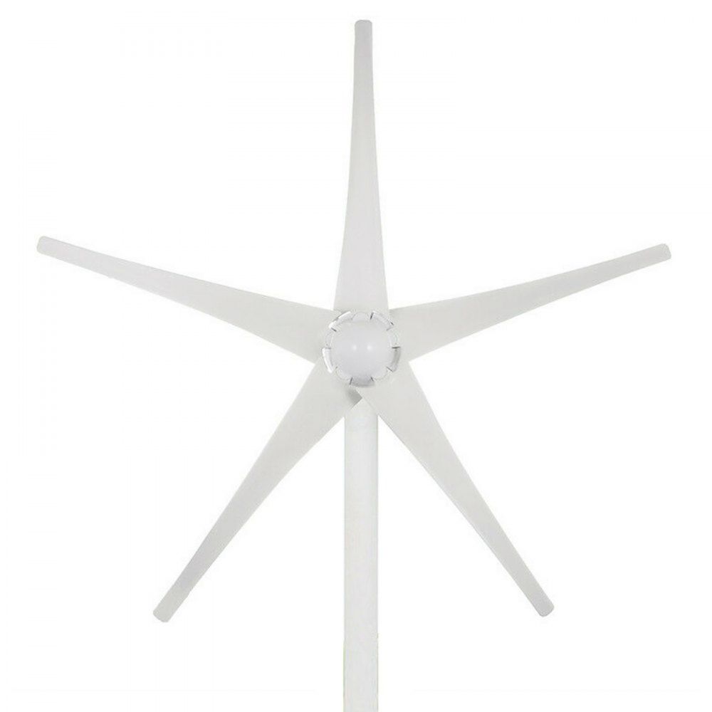 Generatore Eolico Verticale Turbina Con 5 Blades 500w 24v In Nylon Fiber