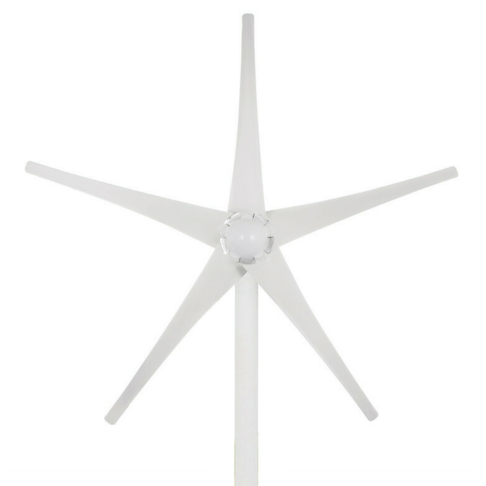 Generatore Eolico Verticale Turbina Con 5 Blades 500w 24v In Nylon Fiber