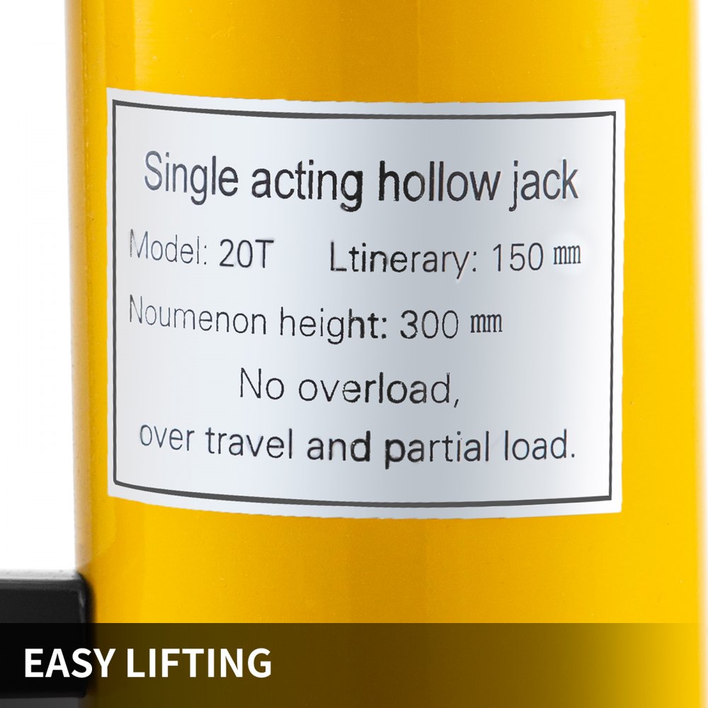 20t 6” Martinetto Idraulico A Bottiglia Cric Crick sollevatore manuale Per Auto