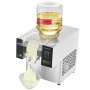 VEVOR Macchina per Ghiaccio a Fiocchi di Neve Commerciale, 125 kg/24 Ore, Macchina per Ghiaccio Tritato in Acciaio Inox, Sistema di Raffreddamento ad Aria per Dissipazione Calore, per Panetteria, Bar