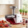 VEVOR Electric Tomato Strainer 800W Max (Rated Power: 150W) Sauce Maker, 40 kg/H For Purees, Strawberry, Salsa, Stainless Steel Tomato Food Mill Press Machine, 1mm, 1.5mm, 3mm & 6mm Screens, White