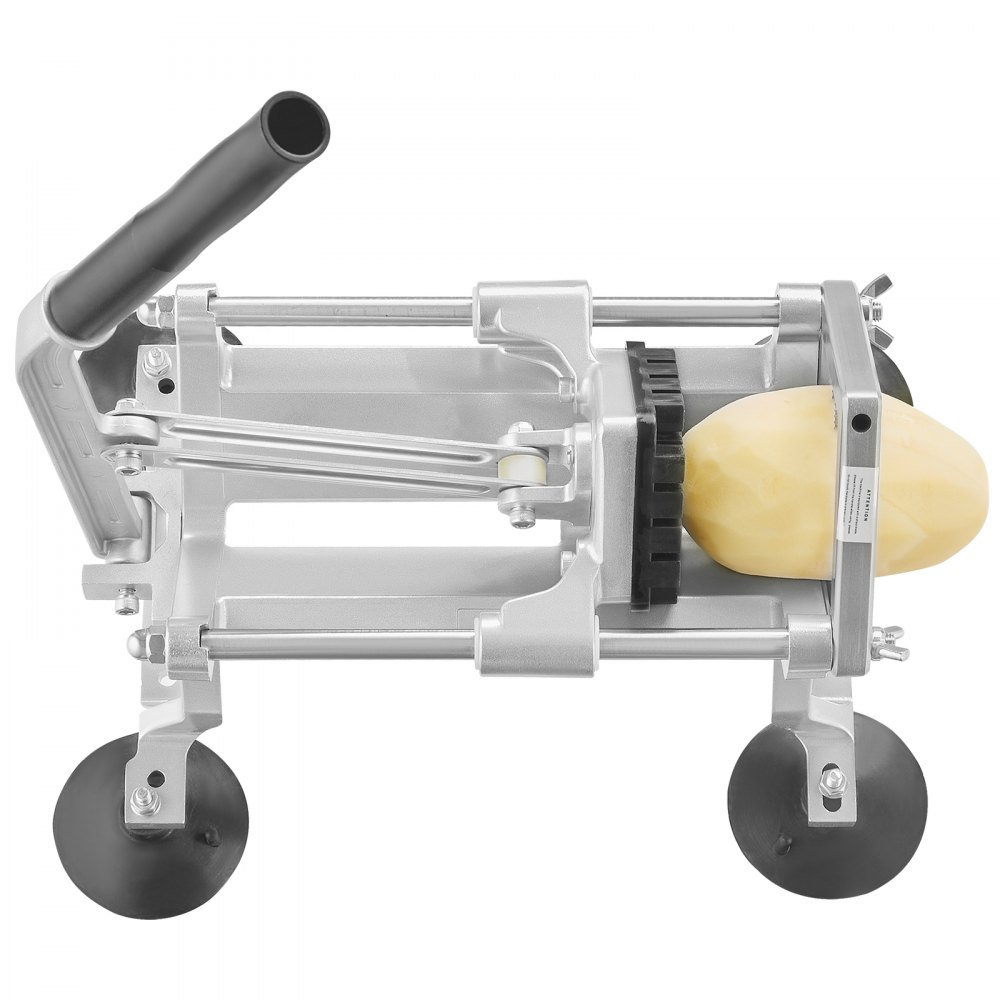 VEVOR Affettatrice Verdura Frutta Commerciale 1/2 Pollici, Affettatrice Verdura in Acciaio Inox Lega di Alluminio, Affettatrice Manuale con Piedini Antiscivolo, per Cipolle, Patate, Limoni