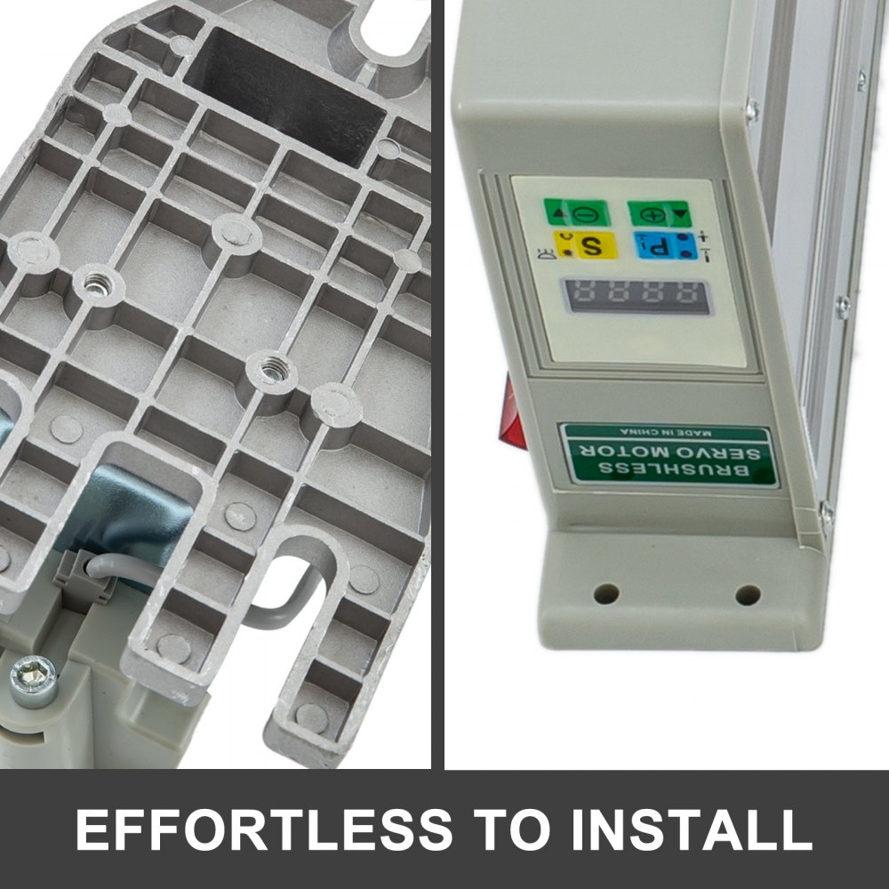 VEVOR Servomotore da Cucire 550 W Servomotore Risparmio Energetico Senza Spazzole 220 V Macchina per Cucire Industriale Motore Frizione Velocità Massima 4500 Rpm