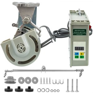 Servomotore Per Macchina Da Cucire 750W, Brushless, Silenzioso, Velocità Regolabile 200-4000 RPM, Con Arresto Ago (spina UE)