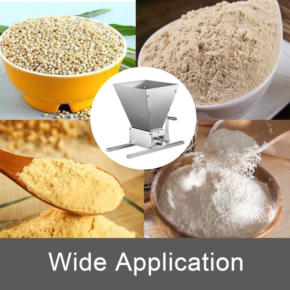 Macina Cereali Manuale 3-rullo Regolabile Fresatrice Per Farina Mulino Cereali