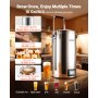 VEVOR Sistema per Produzione di Birra, Bollitore da 60 Litri per Uso Domestico, Pentola Elettrico per Produzione di Birra Modalità Automatica/Manuale, Pannello di Controllo Tubo di Circolazione