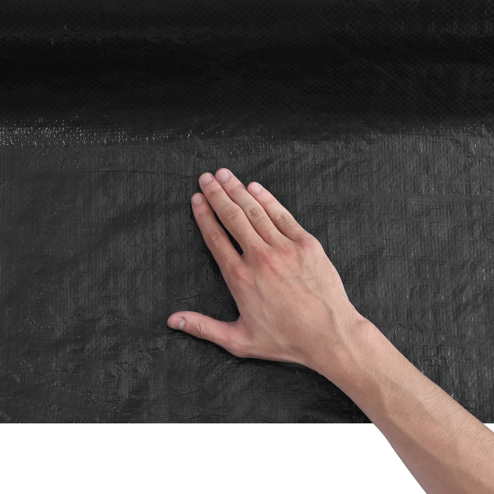 VEVOR Telo Isolante per Casa, 1220 x 76200 mm, Barriera al Vapore Spessa 0,17 mm, Telo in Plastica Resistente per Protezione Antistrappo, Barriera al Vapore per Edilizia Residenziale, Nero