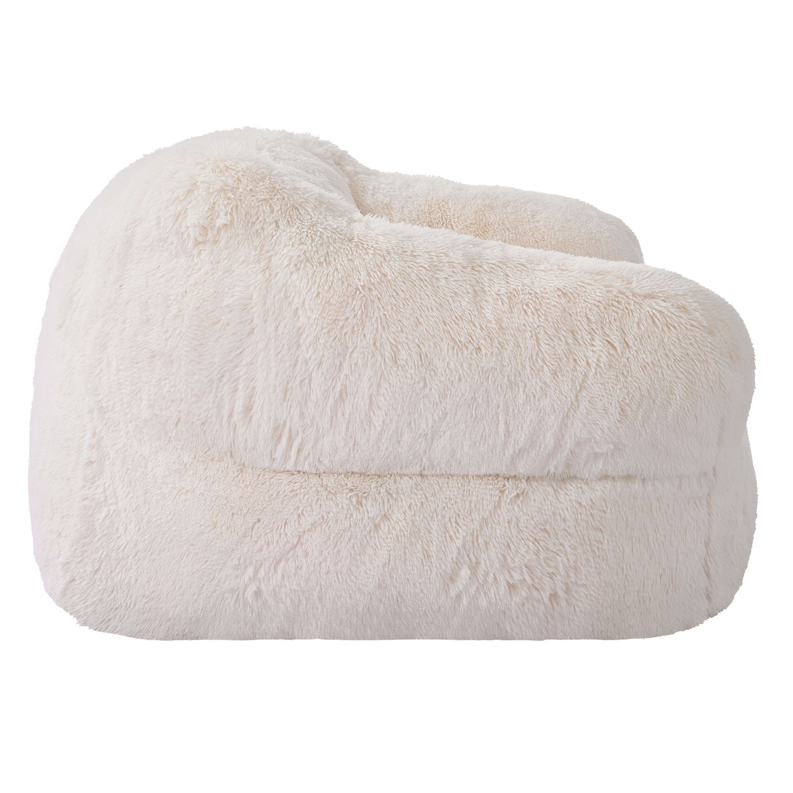 VEVOR Poltrone Sacco da Pavimento con Cuscino, Poltrona per Adulti con Braccioli e Soffice Imbottitura in Schiuma ad Alta Densità, Comodo Divano Pigro, Ideale per Soggiorno, Camera da Letto, Beige