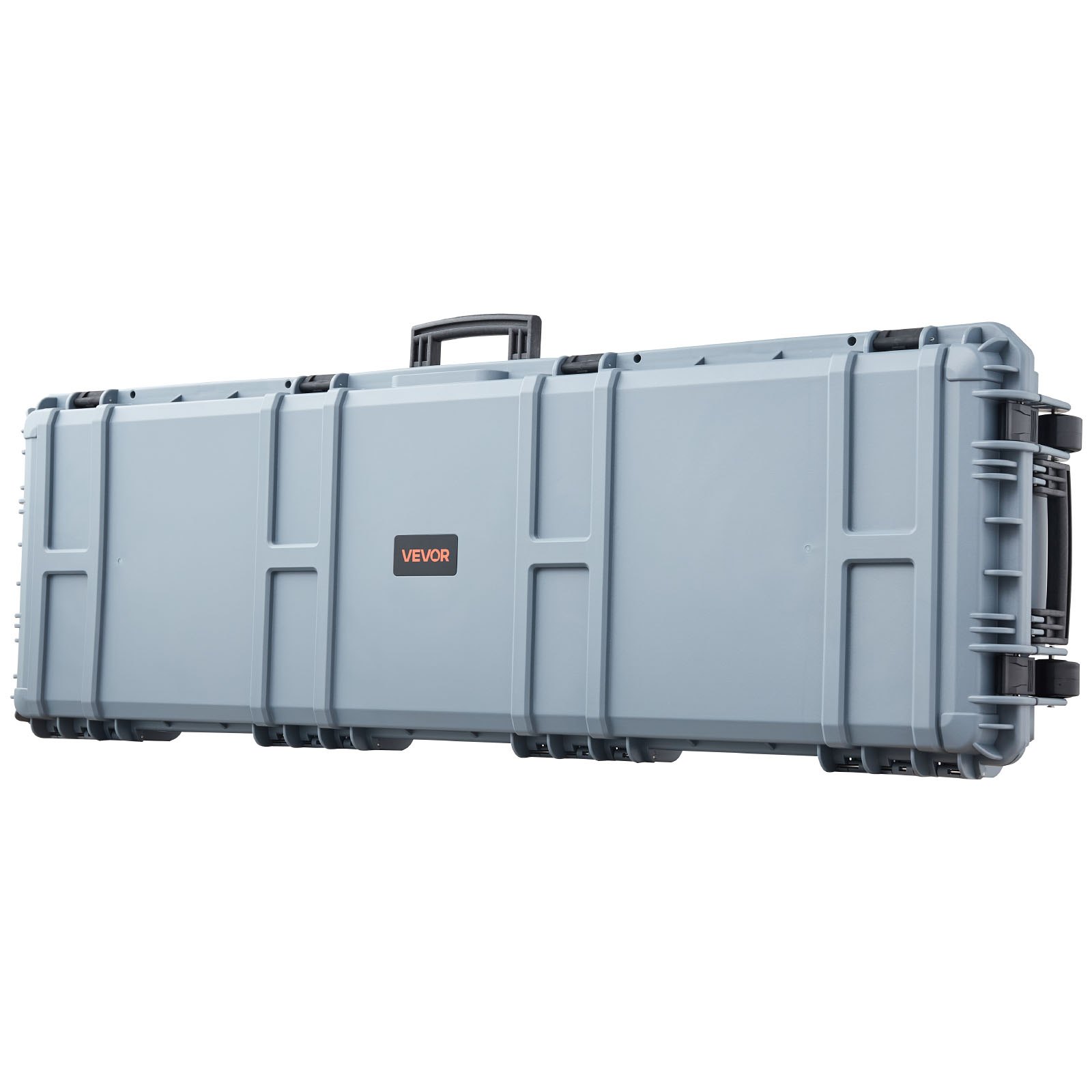 VEVOR Custodia Rigida per Fucile Dimensioni Esterni 139,1 x 43,5 x 18,8 cm, Custodia per Fucile Lungo, Scatola per Armi Pistole IP67 Impermeabile Antipolvere per Trasporto, Colore Grigio