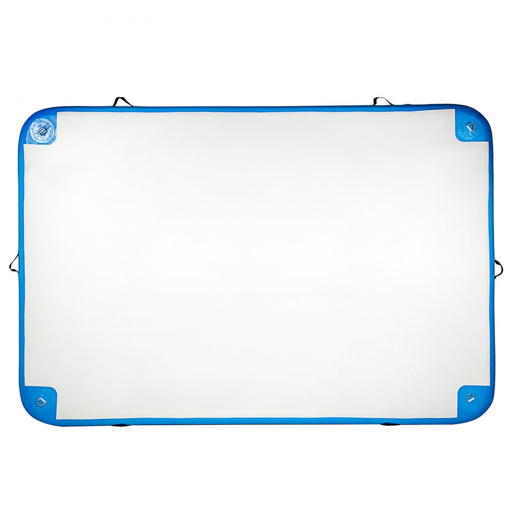 Vevor 3x2x0,15m Isola Galleggiante Gonfiabile Materassino Gonfiabile 5-6 Persone