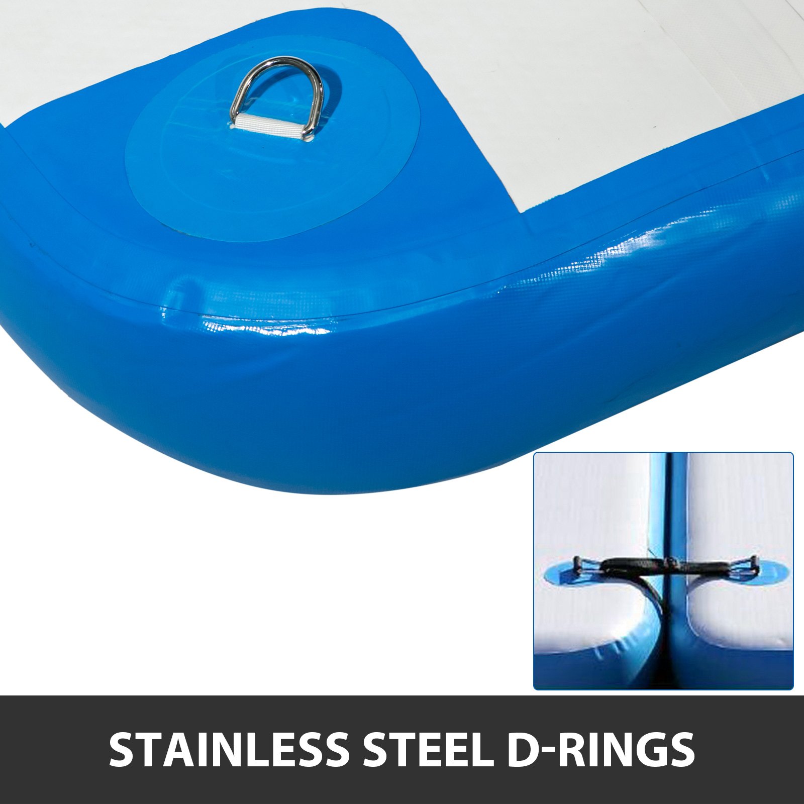 Vevor 3x2x0,15m Isola Galleggiante Gonfiabile Materassino Gonfiabile 5-6 Persone