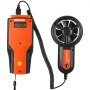 VEVOR 4-in-1 Anemometer 100.8MPH Air Velocity Meter 168x75x36mm Wind Meter IP44 Wind Meter Wind Speed ​​Meter MAX/MIN/AVG/CU Wind Speed ​​Data Speed ​​Meter