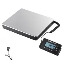 VEVOR Bilancia Digitale Pesa Pacchi di Spedizione Pacchi Postali Uso Commerciale in ABS Carico tra 150 g-200 kg per Corriere Fattoria, Bilancia per Pacchi 309 x 262 x 45 mm Schermo LCD Funzione Tara