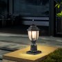 VEVOR Luci da Esterno dal Tramonto all'Alba 164 x 164 x 430 mm Lampade da Palo Impermeabili con Paralume in Vetro da 88,9 mm Palo da Esterno Antifulmine per Patio, Giardino, Vialetto, 2 Confezioni