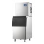 VEVOR Macchina per Ghiaccio Commerciale 209 kg/h Acciaio Inox Autopulizia Contenitore per Ghiaccio 113 kg, Ideale per Bar, Caffetterie, Ristorante, Spessore del Ghiaccio Regolabile, Schermo a Tocco