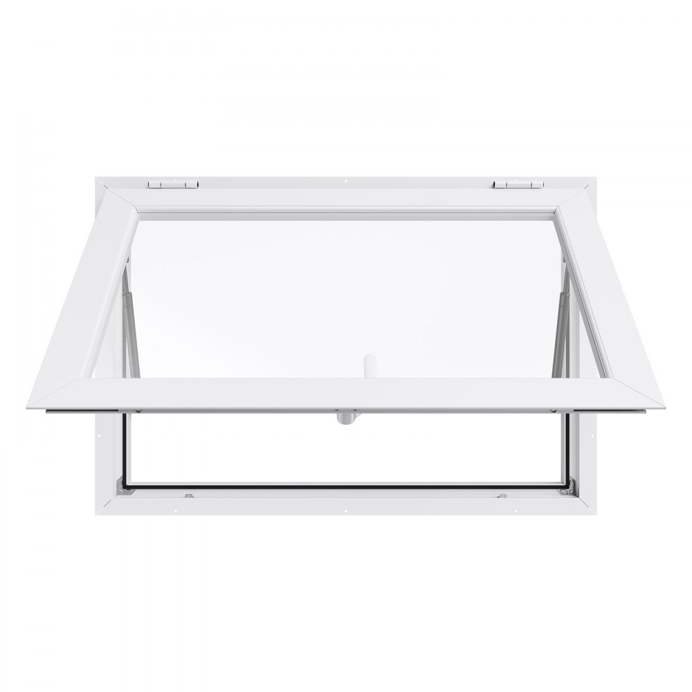 VEVOR Finestra per Camion di Cibo, 91,5 x 61 cm, Finestre di Servizio per Tendalino Antipioggia con Cornice in Alluminio per Rimorchi Alimentari, con Apertura a 85° per Camion di Cibo