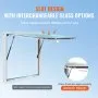 VEVOR Stand Concessionari Finestra Servizio Camion Cibo Tenda Sole 943x943 mm