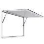 VEVOR Concession Window 152x92 cm, Aluminum Alloy Frame Service Window for Food Truck, Up to 85 Degrees Stand Serving Window with Awning Door and Drag Hook, Rainwater Resistant for Concession Trailer