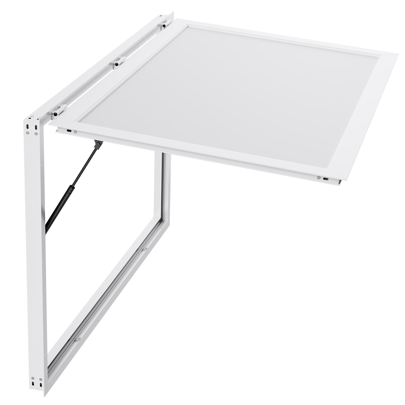 VEVOR Sportello per Concessioni 1524 x 915 mm Finestra per Camion di Cibo con Telaio in Lega di Alluminio, Apertura Fino a 85 Gradi con Porta a Tenda e Gancio di Traino, Resistente all'Acqua Piovana