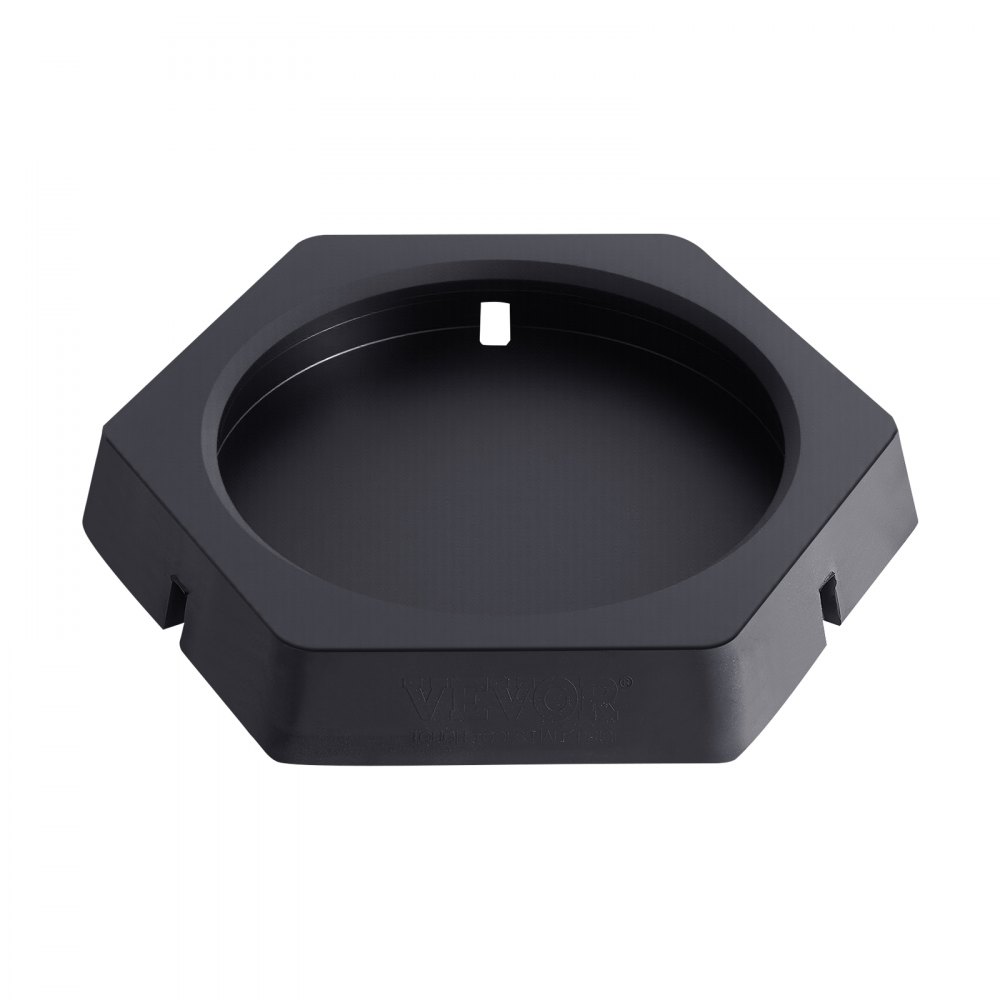 VEVOR Cuscinetti Livellanti Durevole, 4 Pezzi in Gomma Rimorchio, Ognuno con Capacità 2,3 T, Cuscinetto Stabilizzatore con Ampia Superficie Compatibilità del Piede di Supporto 254 mm