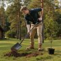 VEVOR Pala Quadrata, Pala Piatta 1220 mm, Pale da Trasferimento con Lama in Lega di Acciaio e Impugnatura a D Antiscivolo, Staccabile, per Giardinaggio, Edilizia, Scavi e Rimozione della Neve
