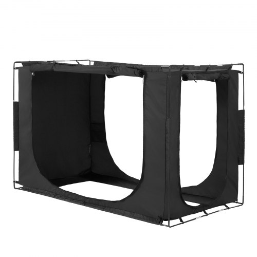 VEVOR Tenda Da Letto Oscurante 70% Con 3 Porte A Rete, Pali In Fibra 9,3mm, Tasche E Gancio, Per Dormitori E Camere Condivise