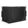 VEVOR Tenda da Letto Traspirante 70% 3 Porte Oscurante Pali in Fibra 9,3 mm 1900x1370x1190mm