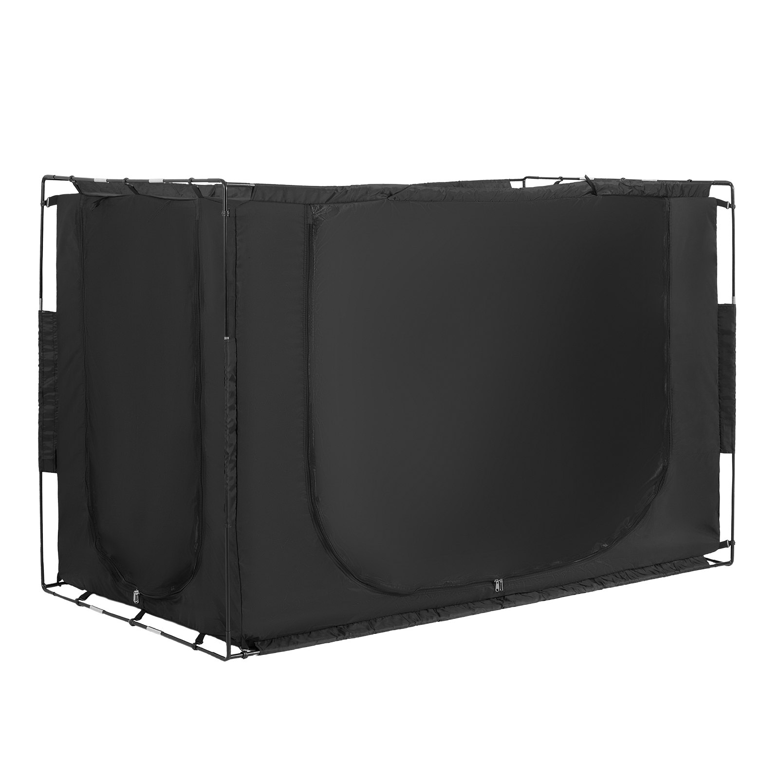 VEVOR Tenda da Letto Traspirante 70% 3 Porte Oscurante Pali in Fibra 9,3 mm 1900x1370x1190mm