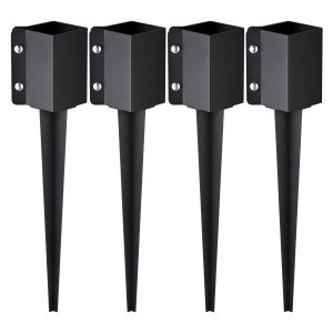 20 Picchetti A U In Metallo Antiruggine Per Ancoraggio A Terra - 150x39x3 Mm - Fissaggi Per Telo Pacciamatura, Recinzioni, Tende Da Campeggio - 2
