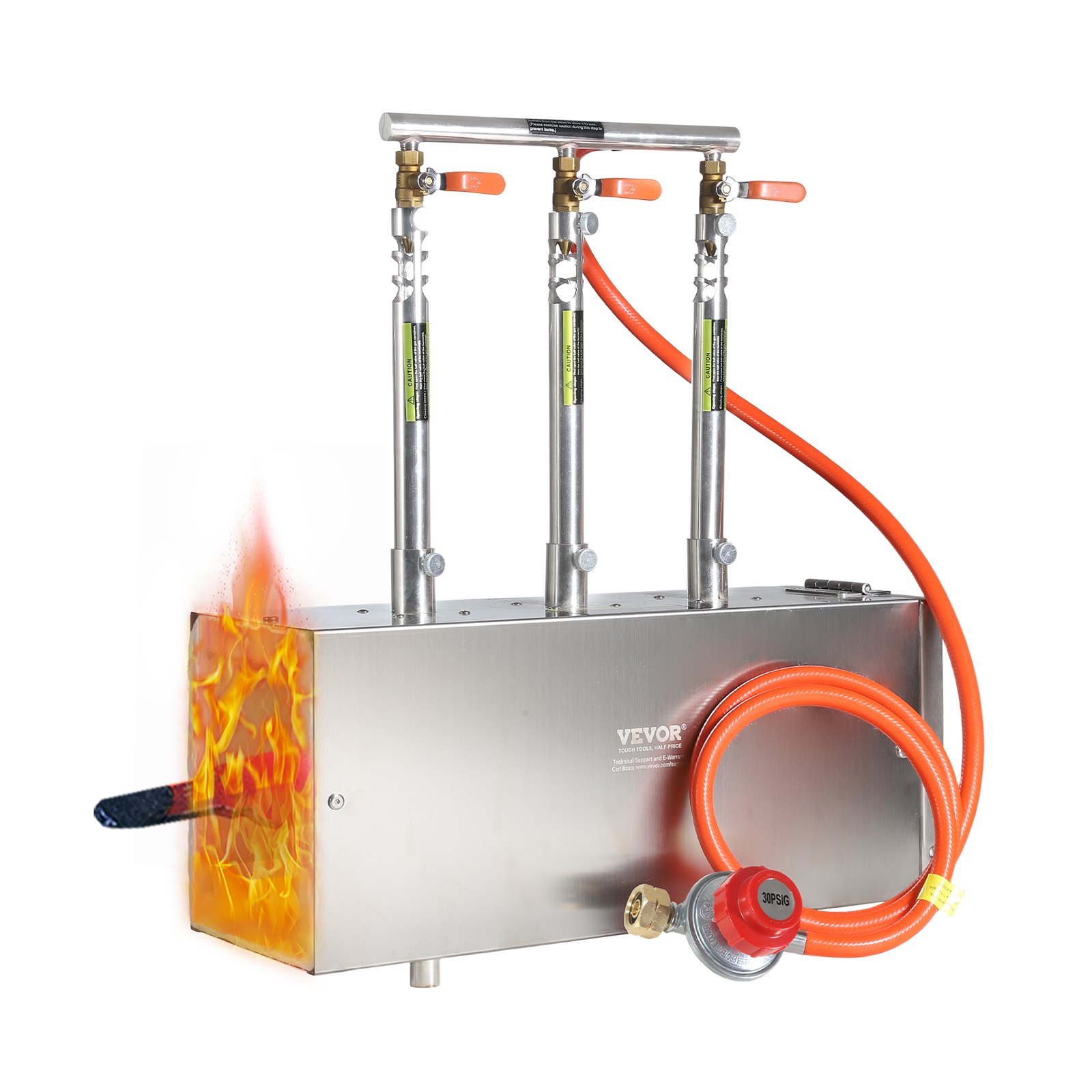 VEVOR Forgia a Gas Propano Portatile 3 Bruciatori Temperatura max 1427 ℃, Fucina a Propano per Fabbricazione Forgiatura di Coltelli, Forgia a Gas Portatile Attrezzatura per Forgiatura dei Metalli