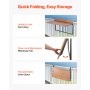 VEVOR Tavolo Sospeso per Balcone 5 Livelli 1000 x 485 x 480 mm per Ringhiere