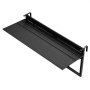 VEVOR Tavolino Sospeso per Balcone 1015 x 380 mm 27 kg Design Pieghevole, per Patio Giardino Terrazzo, per Ringhiere da 0 a 90 mm, Altezza Regolabile 5 Livelli, Materiale Composito Legno e Plastica