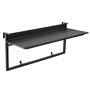 VEVOR Tavolino Sospeso per Balcone 1015 x 380 mm 27 kg Design Pieghevole, per Patio Giardino Terrazzo, per Ringhiere da 0 a 90 mm, Altezza Regolabile 5 Livelli, Materiale Composito Legno e Plastica