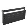 VEVOR Tavolino Sospeso per Balcone 1015 x 380 mm 27 kg Design Pieghevole, per Patio Giardino Terrazzo, per Ringhiere da 0 a 90 mm, Altezza Regolabile 5 Livelli, Materiale Composito Legno e Plastica