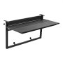 VEVOR Tavolino per Balcone 795 x 380 mm Altezza Regolabile su 5 Livelli, per Esterni Patio Giardino Terrazzo, Pieghevole, per Ringhiere da 0 a 90 mm, Materiale Composito Resistente Legno e Plastica