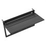 VEVOR Tavolino per Balcone 795 x 380 mm Altezza Regolabile su 5 Livelli, per Esterni Patio Giardino Terrazzo, Pieghevole, per Ringhiere da 0 a 90 mm, Materiale Composito Resistente Legno e Plastica
