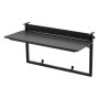 VEVOR Tavolino per Balcone 795 x 380 mm Altezza Regolabile su 5 Livelli, per Esterni Patio Giardino Terrazzo, Pieghevole, per Ringhiere da 0 a 90 mm, Materiale Composito Resistente Legno e Plastica