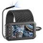 VEVOR Telecamera Endoscopica Luce, Boroscopio a Tripla Lente con Cavo 15 m Scheda 32 GB, Schermo 127 mm 1080P Luci LED, Telecamera a Serpente Impermeabile IP67, Idraulica Telecamera per Ispezione