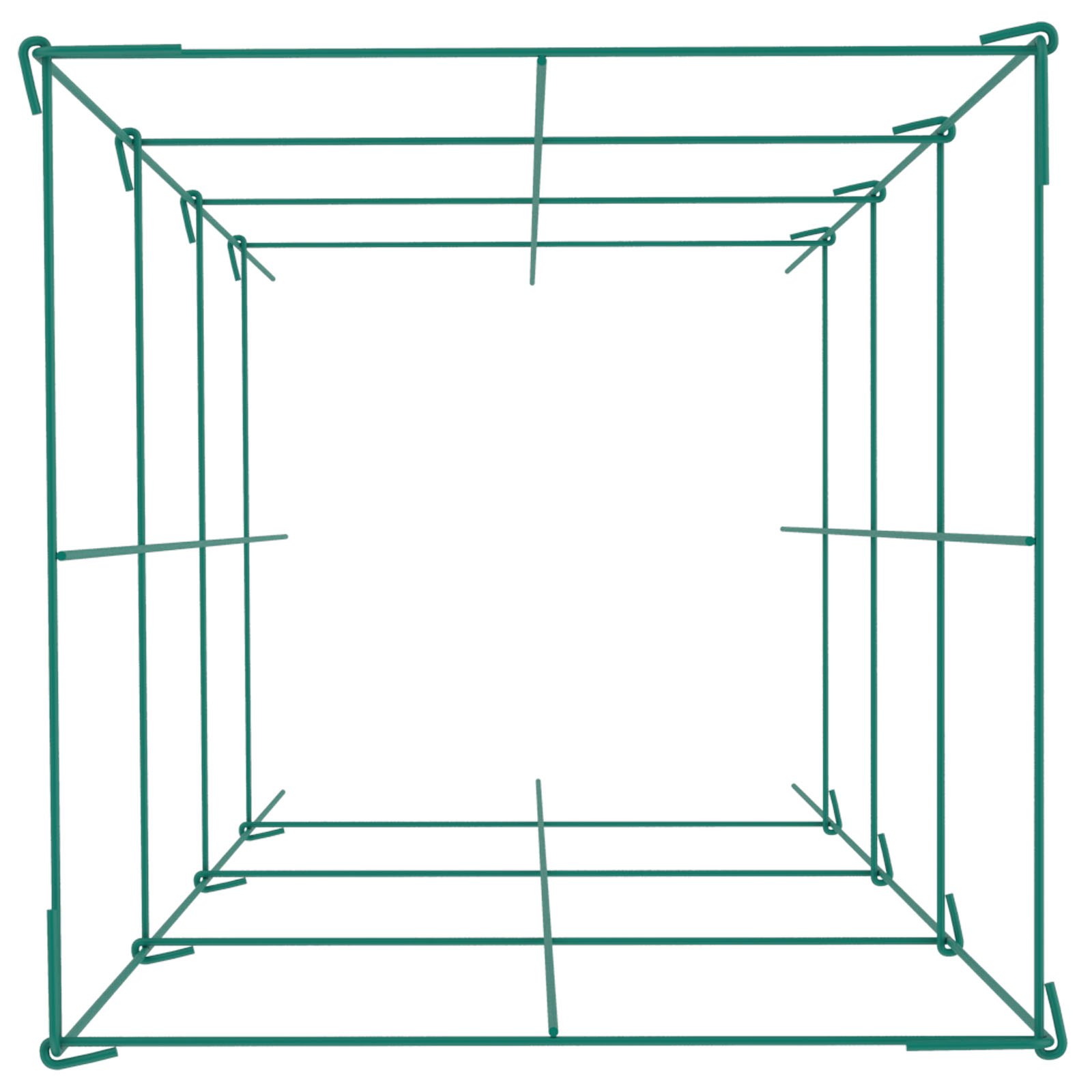 VEVOR Gabbie per Pomodori, 14,6" x 14,6" x 39,4", 6 Confezioni Gabbie di Supporto per Piante Quadrate, Torri di Pomodoro in Acciaio per Verdure Rampicanti, Piante, Fiori, Frutta