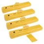 VEVOR Sacco Antiallagamento, 4 Pezzi, Barriera Antiallagamento Alternativa, Portatile e Facile da Usare per Casa, Ingresso, Vialetto 122 x 25 x 17 cm Giallo